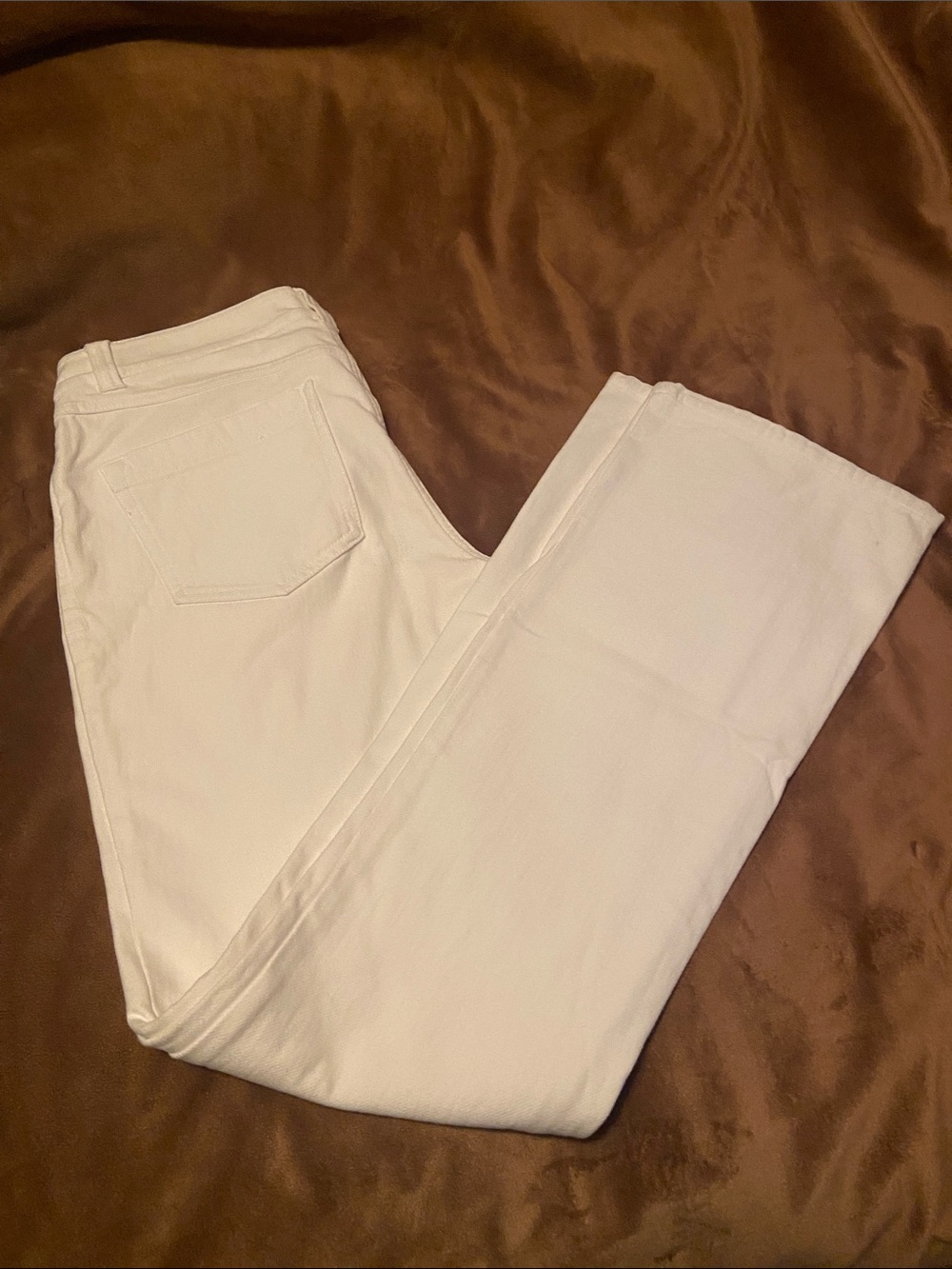 INC International Concepts White Straight-Leg Jeans